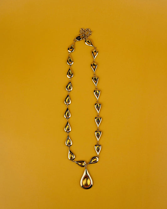 Gold Teardrops Necklace