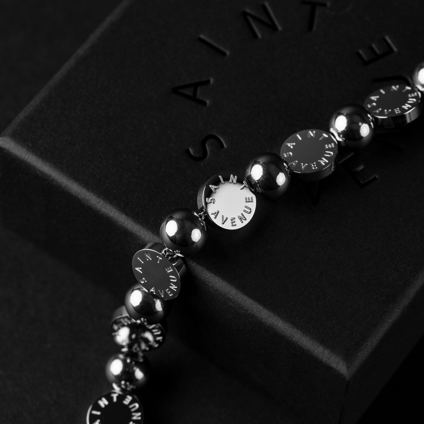 The Saint Avenue® steel logo bracelet