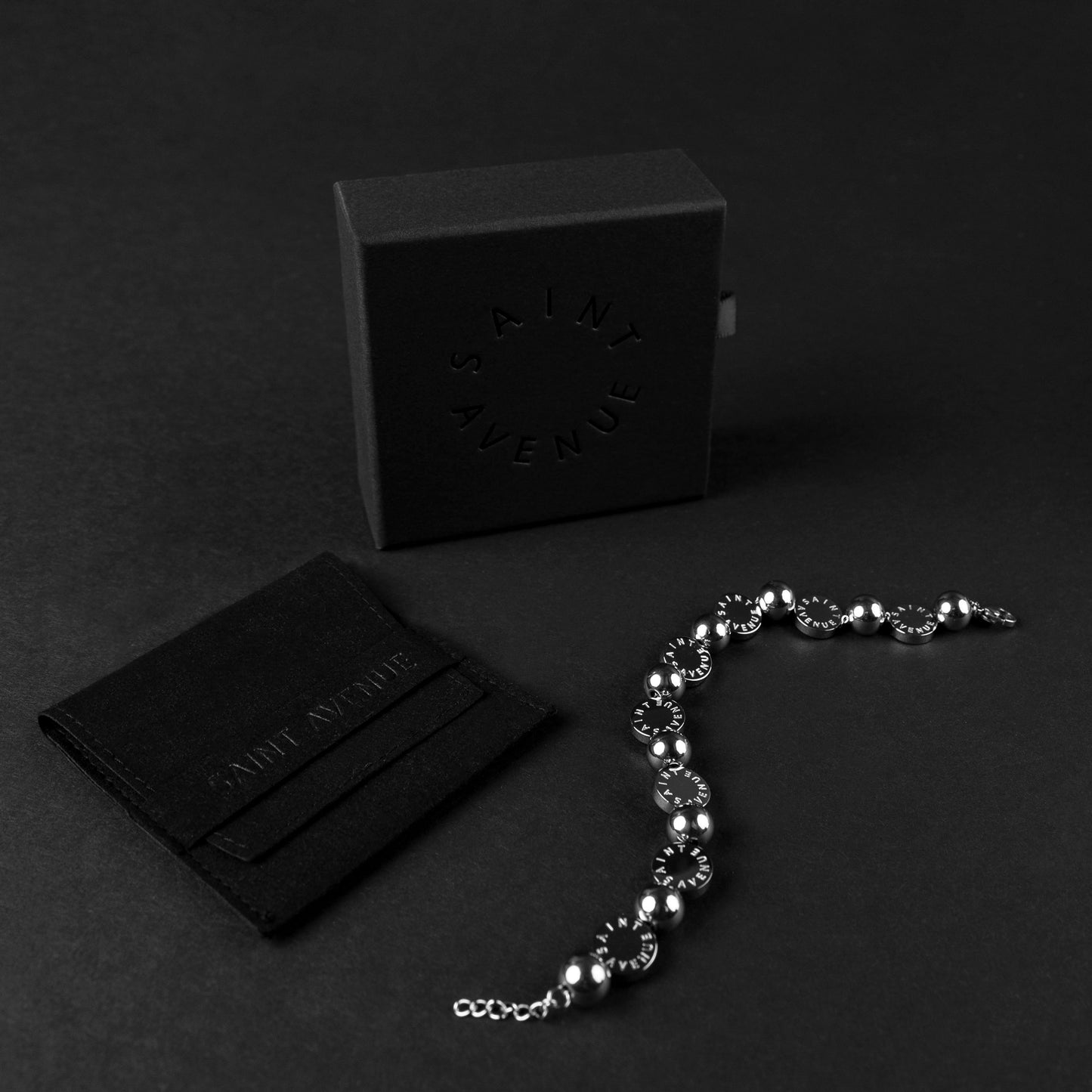 The Saint Avenue® steel logo bracelet