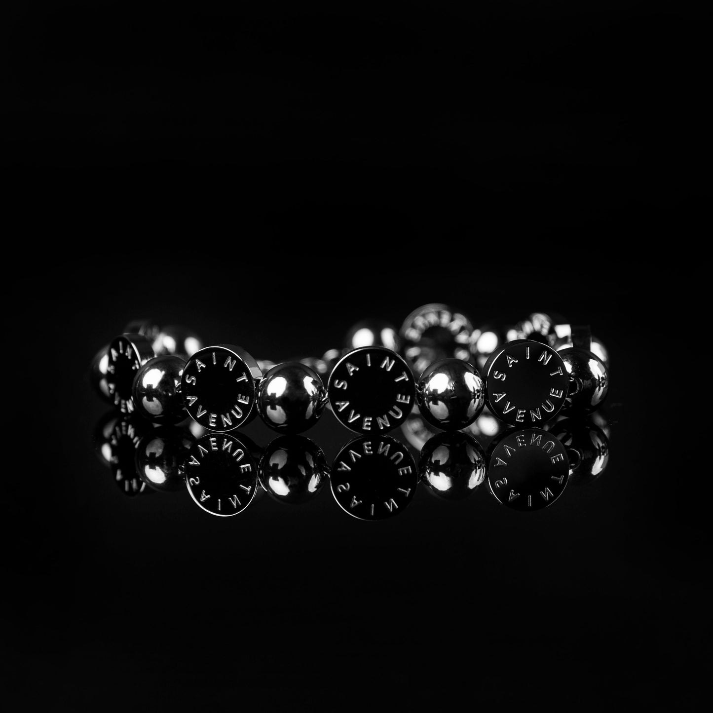The Saint Avenue® steel logo bracelet