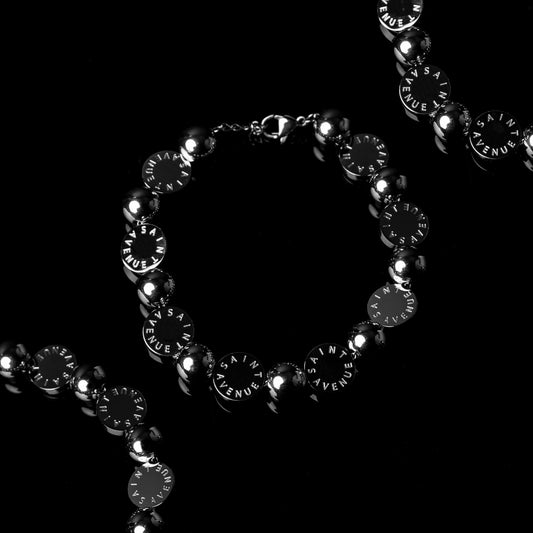 The Saint Avenue® steel logo bracelet