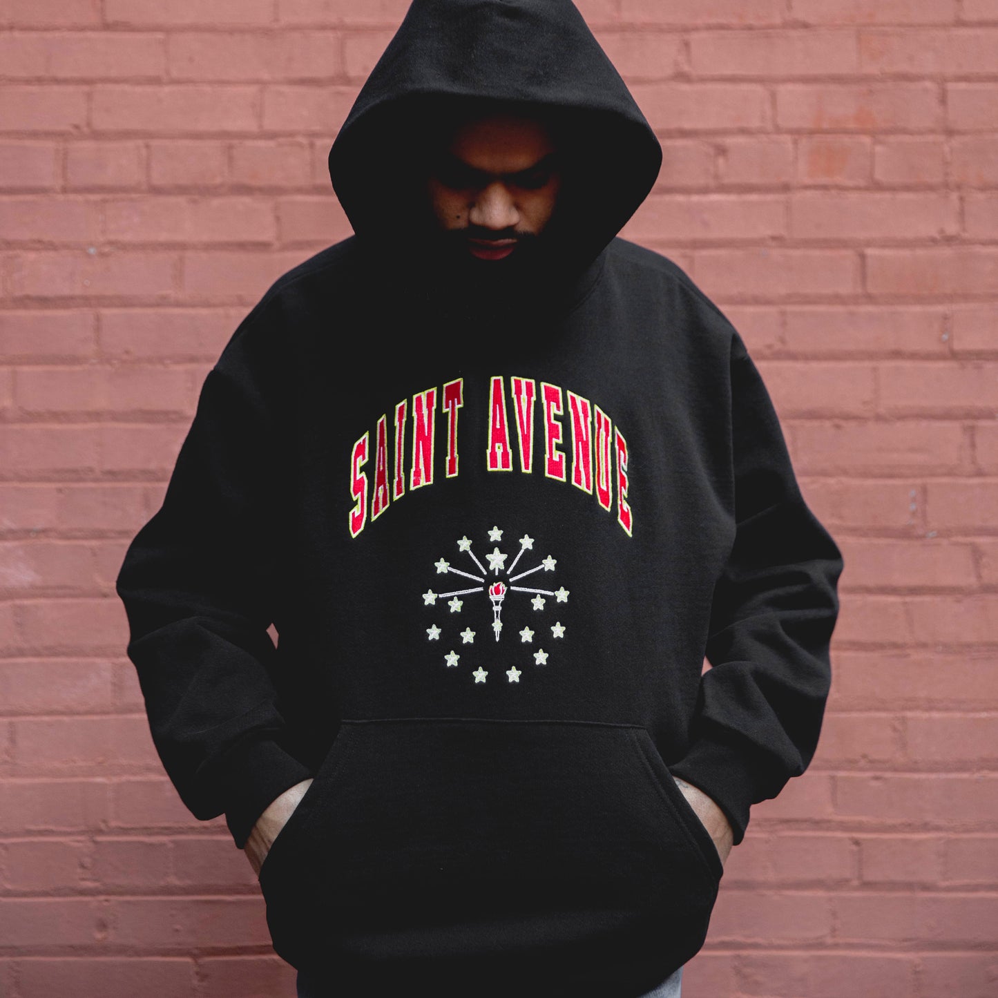 ST.AVENUE, INDIANA 14oz Hoodie