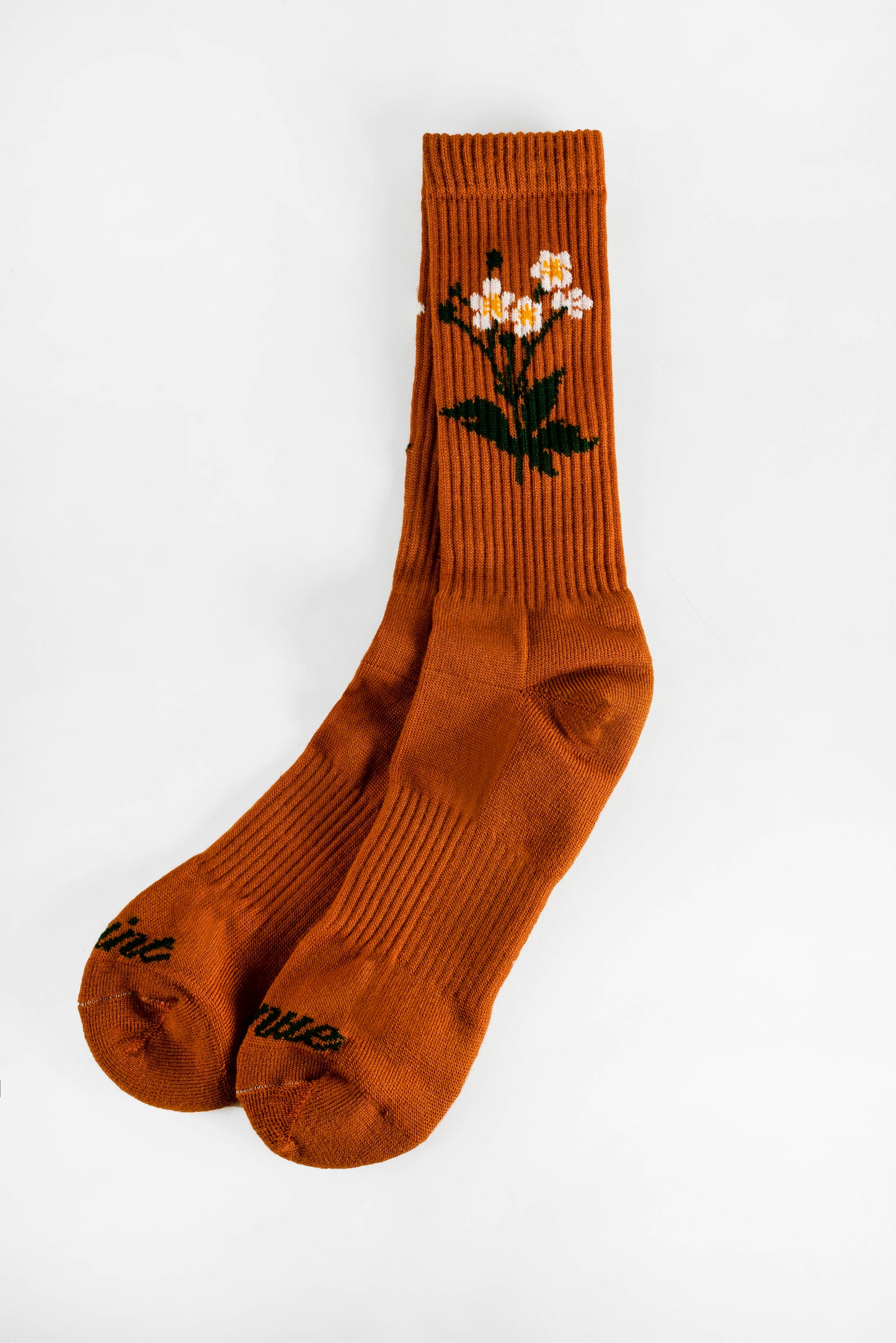 'Saints Garden' Crew Socks (Sienna)