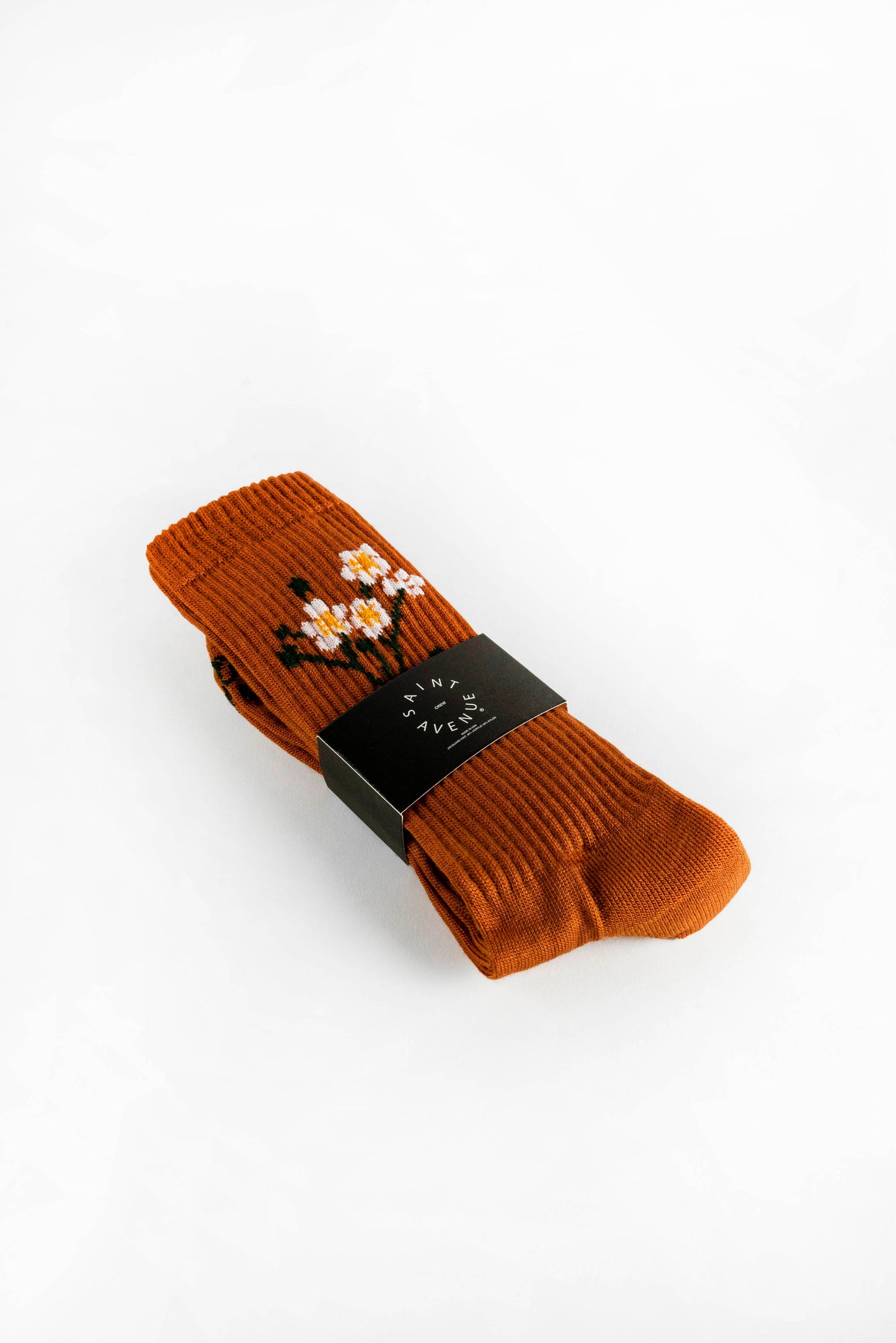 'Saints Garden' Crew Socks (Sienna)
