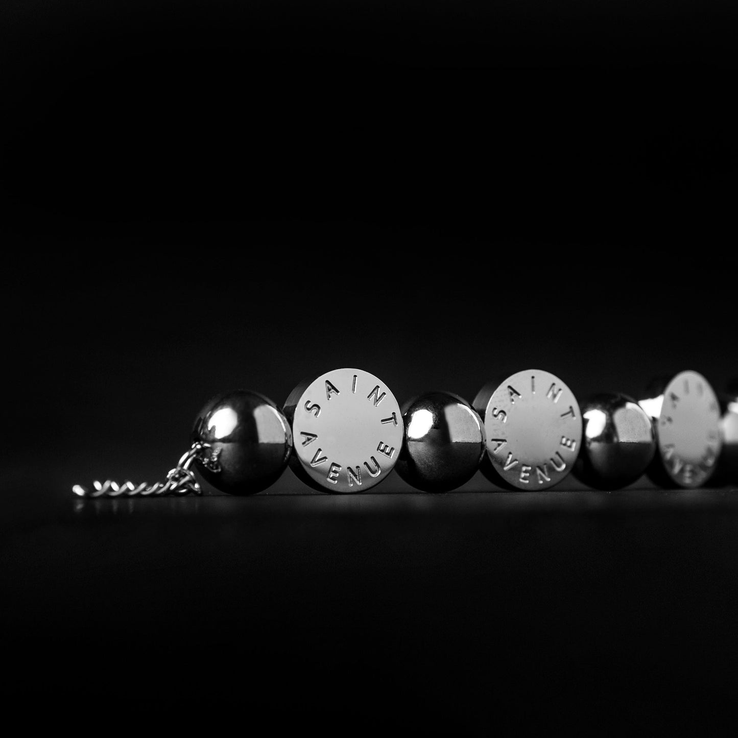 The Saint Avenue® steel logo bracelet