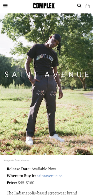 Saint Avenue: Complex Magazine Best Style Releases