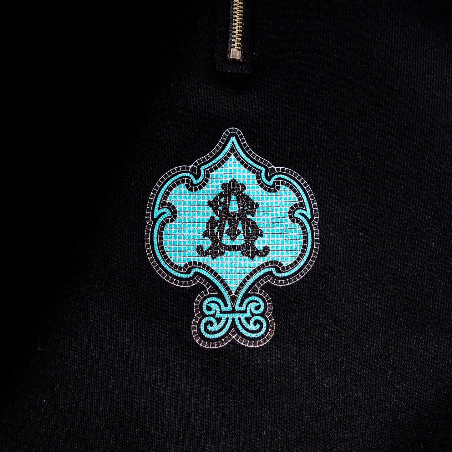 Mosaic Quarter Zip (Black)