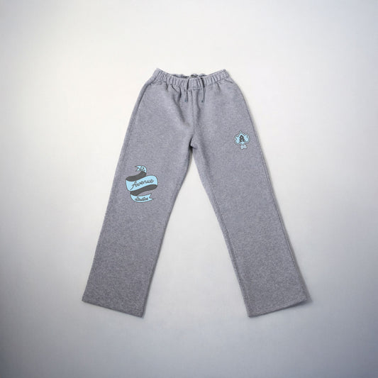 Mosaic Relaxed Cuffless Trackpant (Grey)
