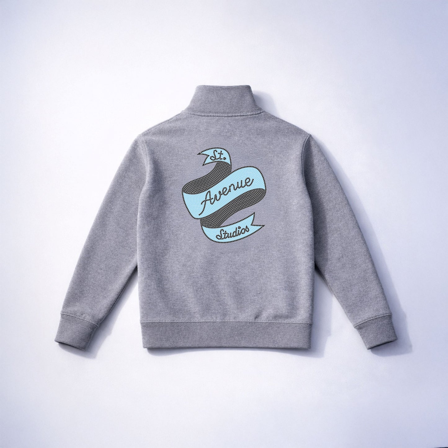 Mosaic Quarter Zip (Grey)