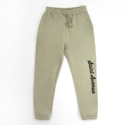 The Pistachio & Black Script sweatpants