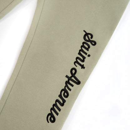 The Pistachio & Black Script sweatpants