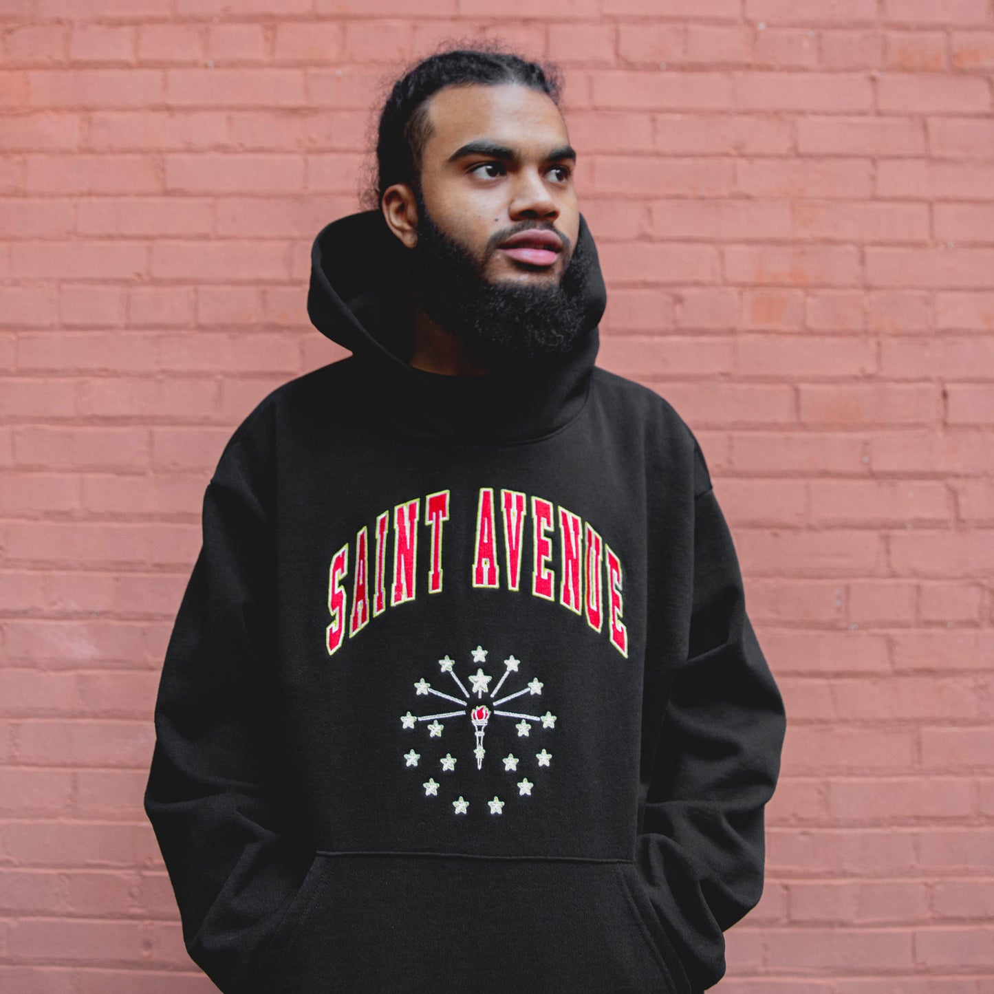 ST.AVENUE, INDIANA 14oz Hoodie