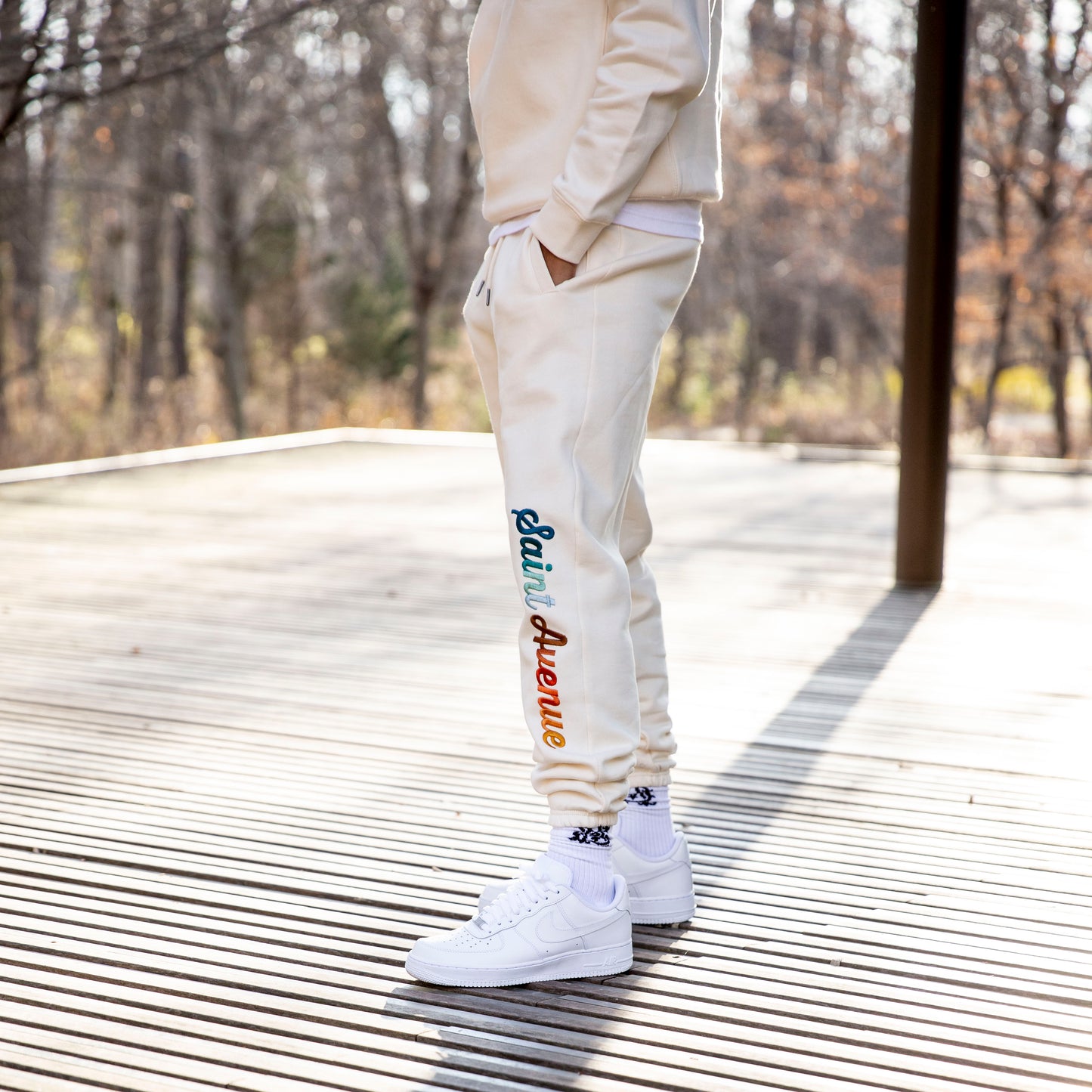 The Ivory & Gradient sweatpants