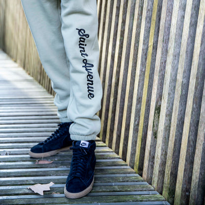 The Pistachio & Black Script sweatpants