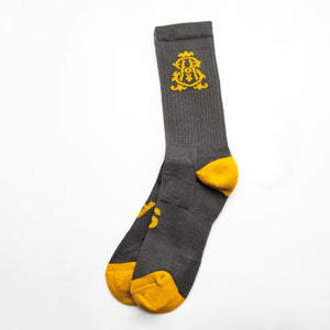 SA Monogram Socks (Charcoal)