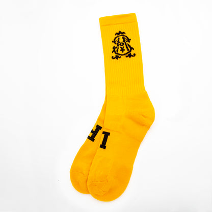 SA Monogram Socks (Gold)